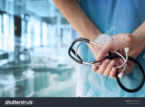 Doctor Hands with Stethoscope